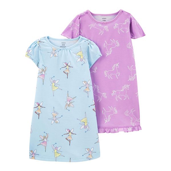 Girls 414 Carter's 2Pack Nightgowns