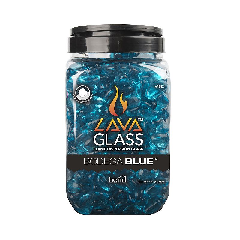 70156129 Bond Round Cut Lava Glass, Blue sku 70156129