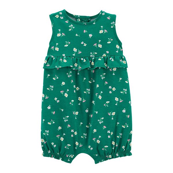 Baby Girl Carter's Floral Cotton Romper