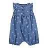 Baby Girl Carter's Chambray Snap-Up Romper