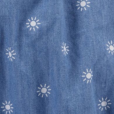 Baby Girl Carter's Chambray Snap-Up Romper