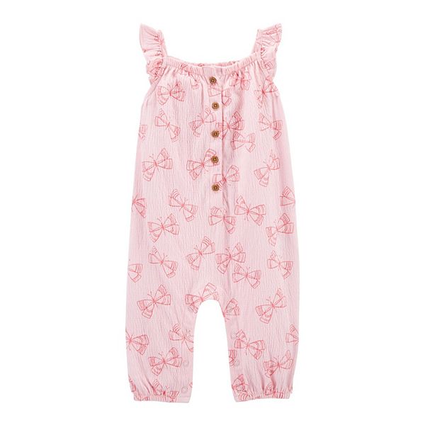 Baby Girl Carter's Butterfly Overalls