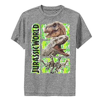 Boys 8-20 Jurassic World Green Camo Predator Dinosaurs Graphic Tee