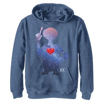 Boys 8-20 E.T. Terrestrial Universe Silhouette Heart Hoodie