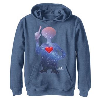 Boys 8-20 E.T. Terrestrial Universe Silhouette Heart Hoodie