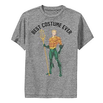 Boys 6-20 DC Comics Aquaman Best Costume Ever Text Poster Graphic Tee