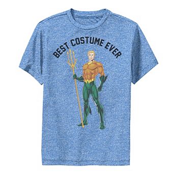 Boys 6-20 DC Comics Aquaman Best Costume Ever Text Poster Graphic Tee