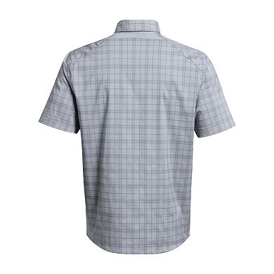 Men's Under Armour UPF 30 Tide Chaser 2.0 Plaid Performance Short Sleeve Button-Down Shirt