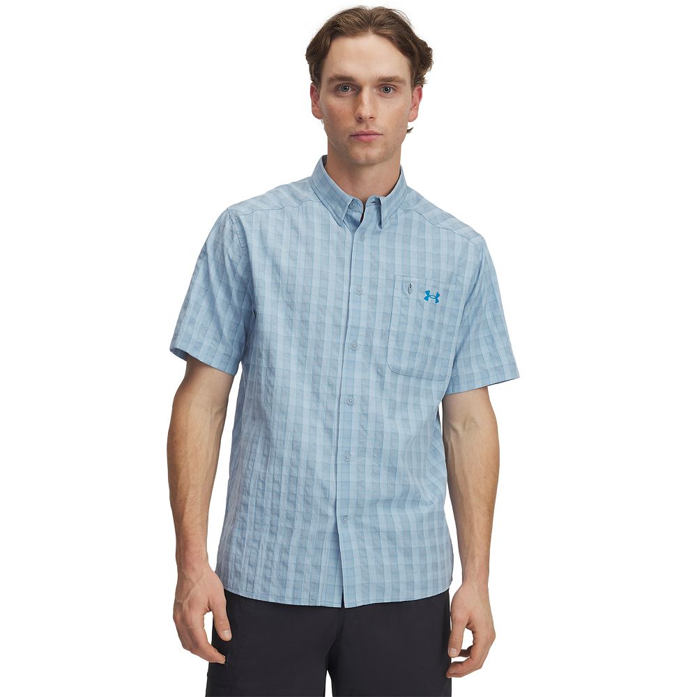 Men's Under Armour UPF 30 Drift Tide 2.0 Plaid Performance
