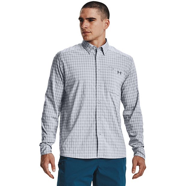 Men's Under Armour Drift Tide 2.0 Regular-Fit Plaid Button-Down Shirt