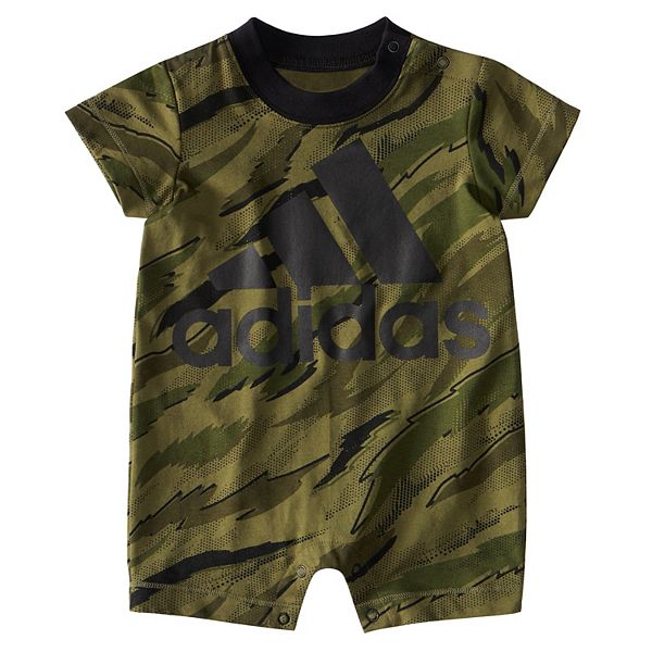 Baby Boy adidas Graphic Shortie Jumpsuit