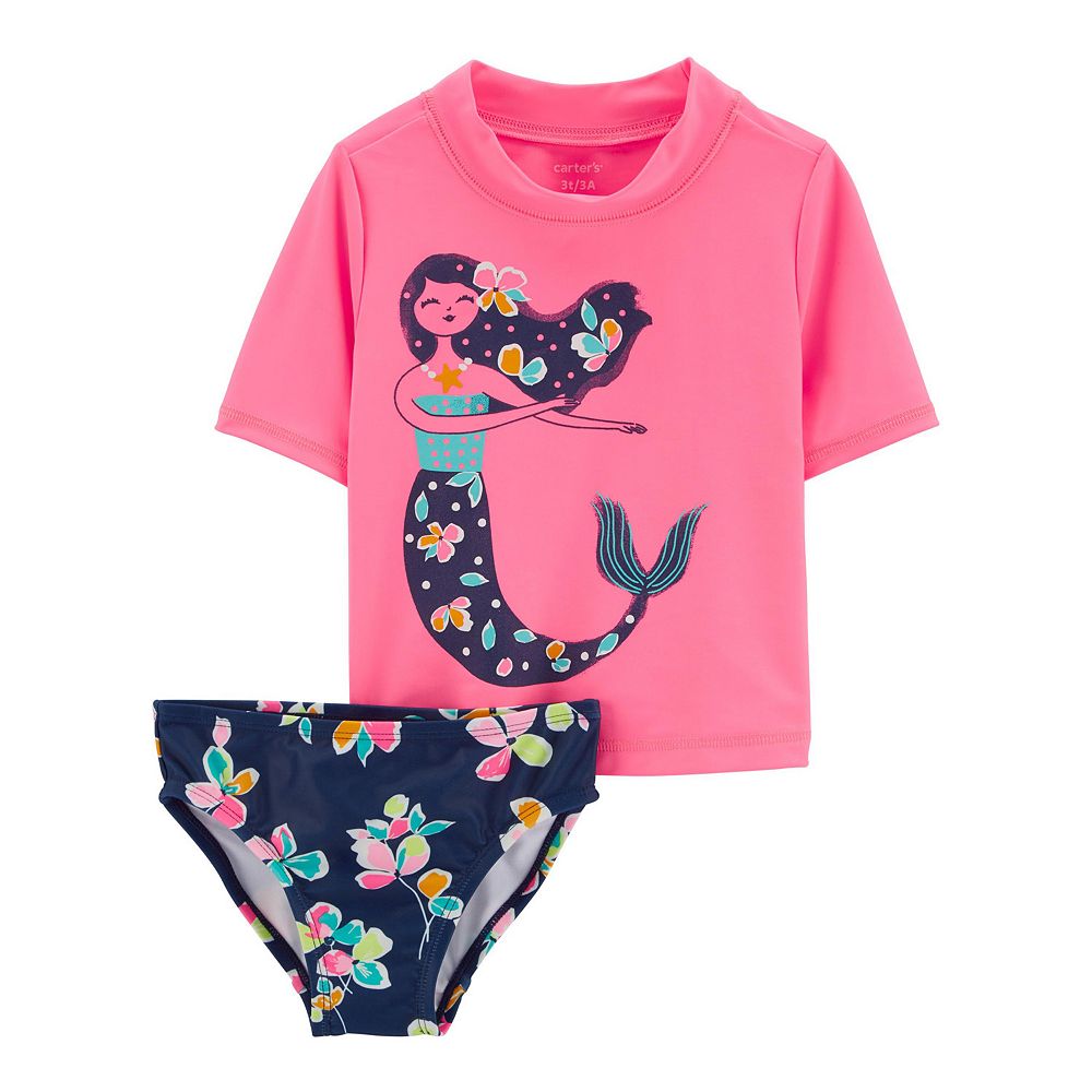 Carter's 2pc Baby Girl Swimsuit & Cover-Up Set