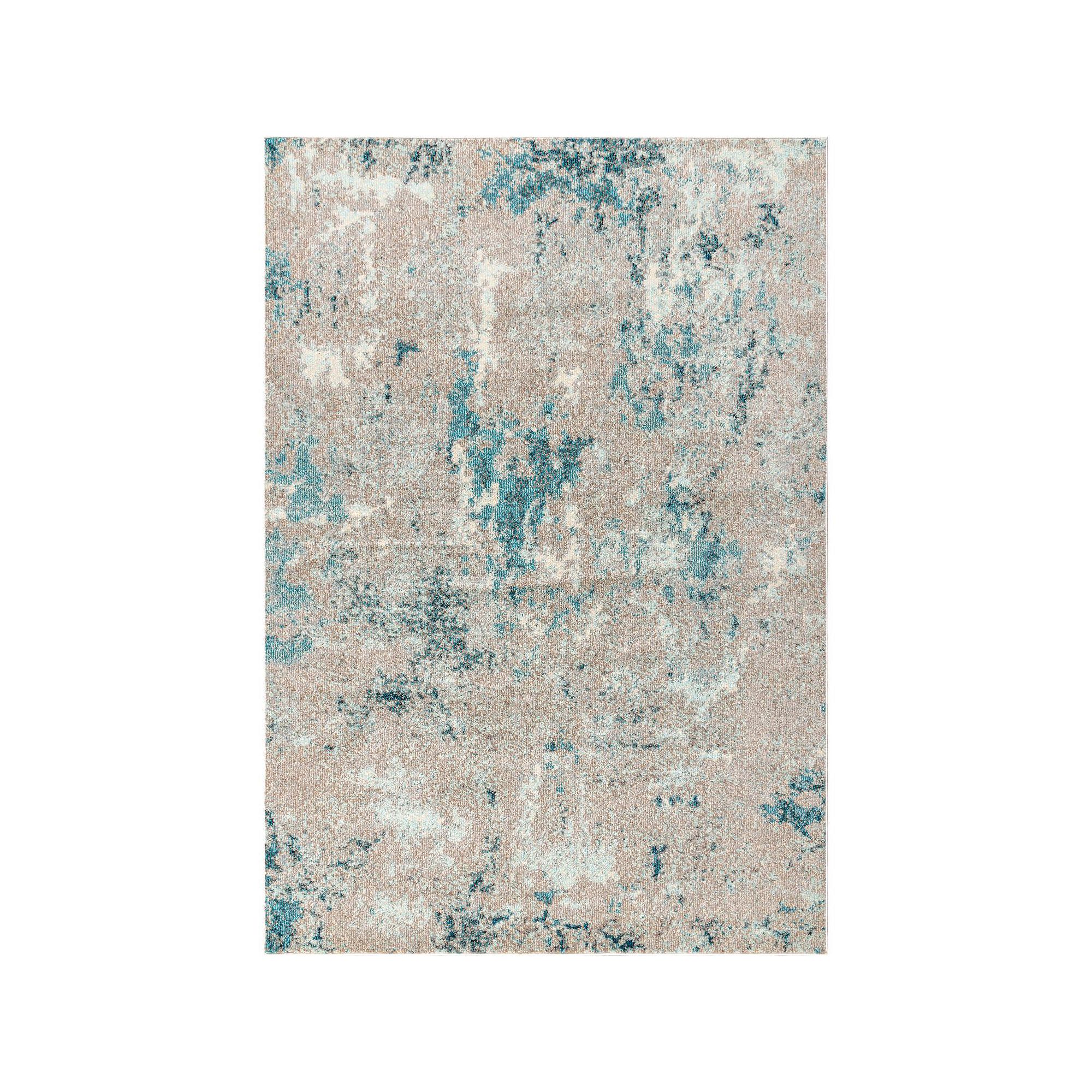 JONATHAN Y Contemporary POP Modern Abstract Vintage Faded Rug, Gray Blue