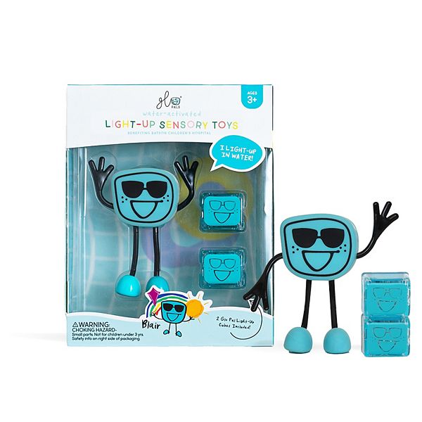 Glo Pals Liquid Activated Light Up Cube with Character - Blair Blue
