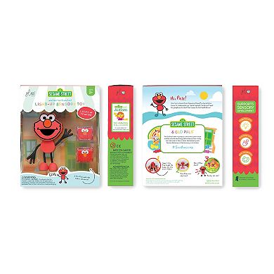 Glo Pals Liquid Activated Light Up Cube with Character - Sesame Street Elmo