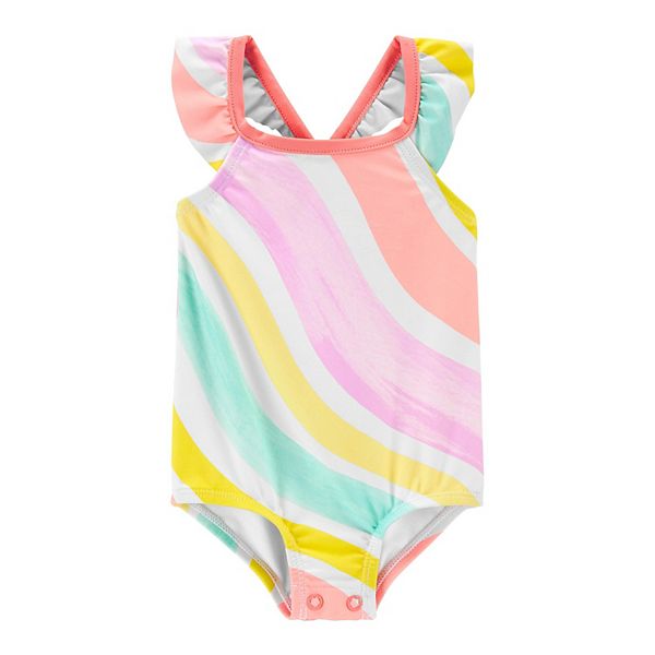 Baby Girl Carter's Striped 1Piece Swimsuit