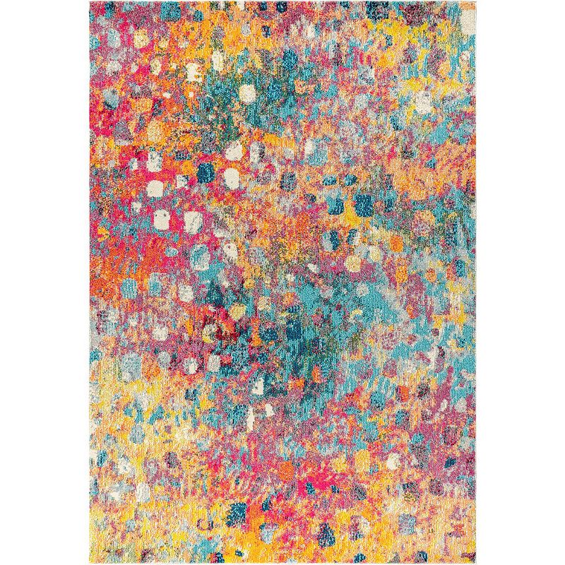 JONATHAN Y Contemporary POP Modern Abstract Rug, Yellow, 8X10 Ft