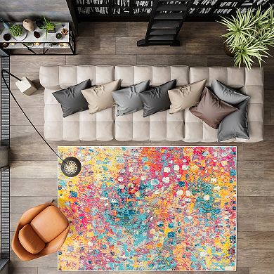 JONATHAN Y Contemporary POP Modern Abstract Rug