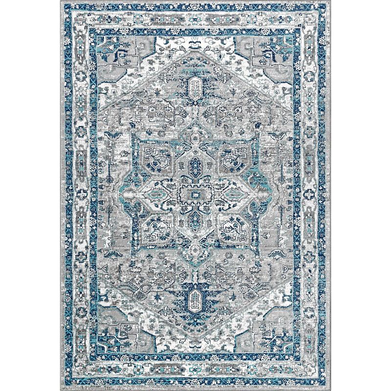 Jerica Modern Vintage Medallion Area Rug