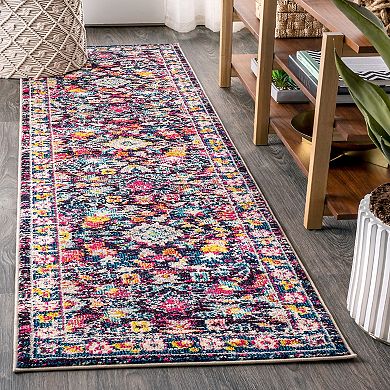 JONATHAN Y Modern Persian Boho Floral Rug