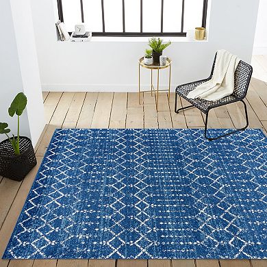 JONATHAN Y Moroccan Hype Boho Vintage Diamond Rug