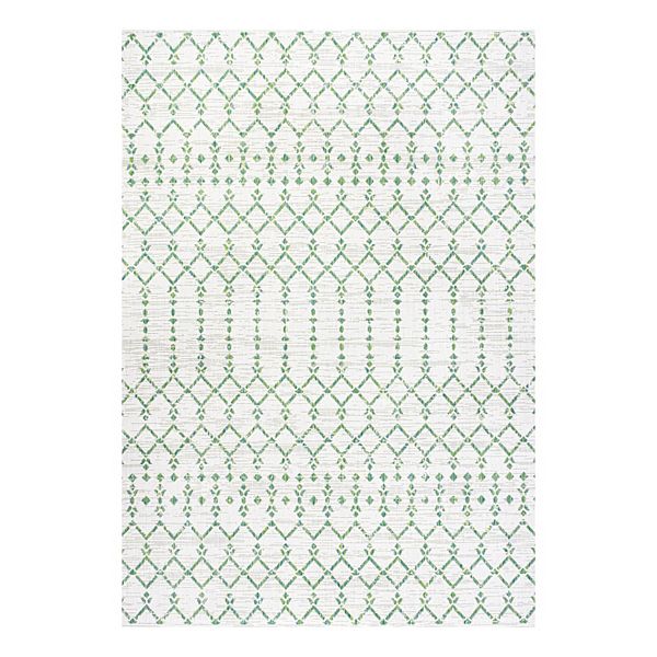 3' x 5' Ourika Moroccan Geometric Textured Weave Indoor/Outdoor Area