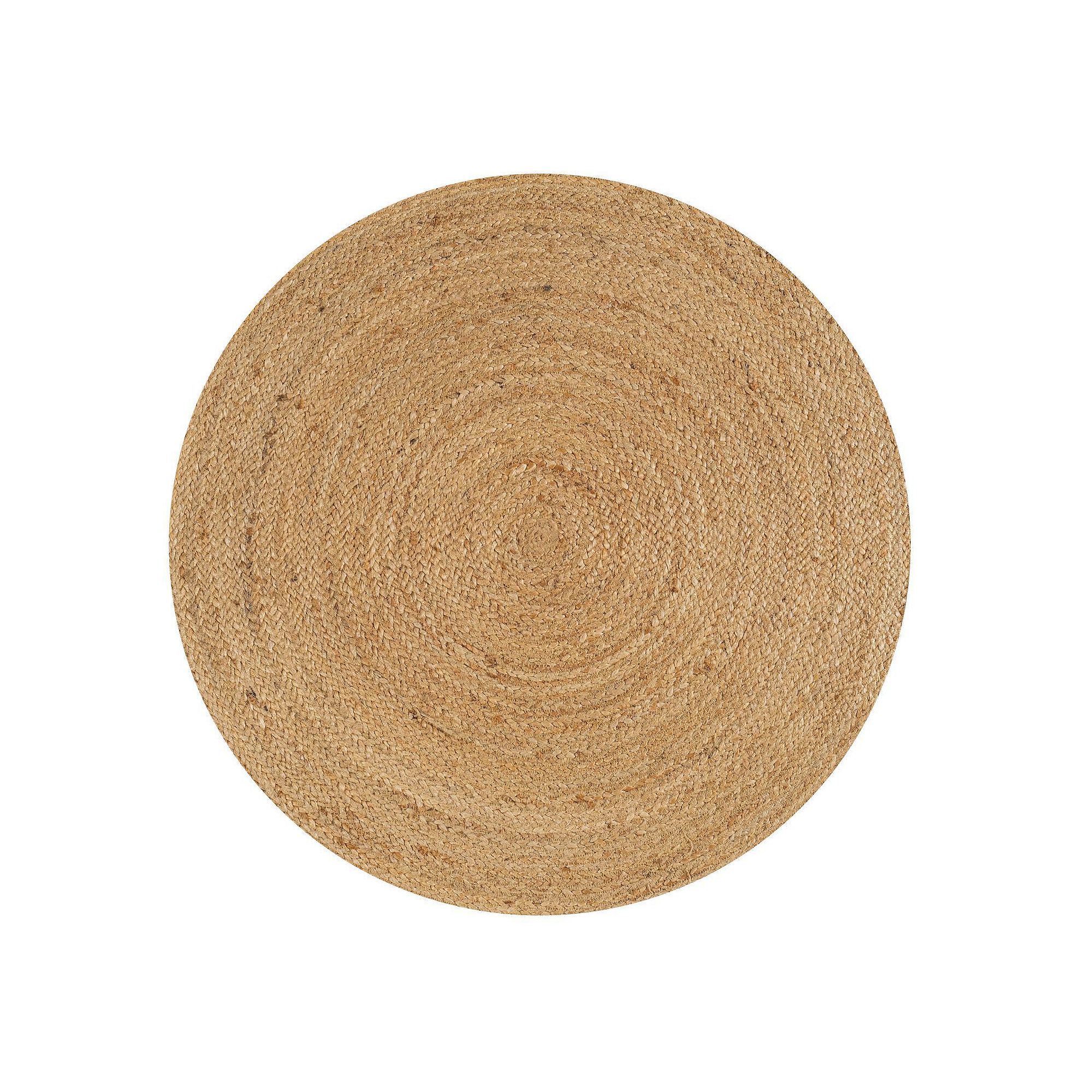 JONATHAN Y Soleil Round Natural Jute Braided Circle Rug