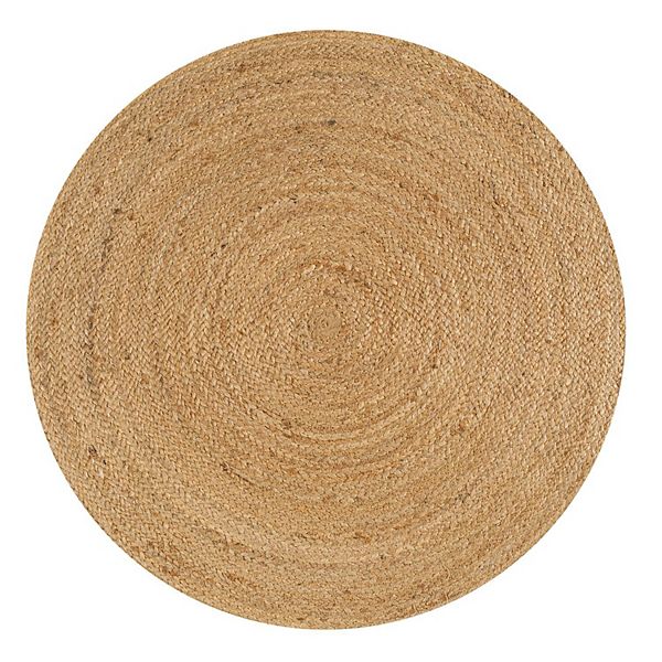 JONATHAN Y Soleil Round Natural Jute Braided Circle Rug