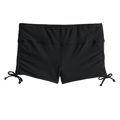 Women s Freshwater Ruched Side Swim Boyshorts