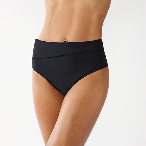 15-17 SO By Kohl’s Women’s Swimwear Bikini Bottom Size XL Color Black Stretch 