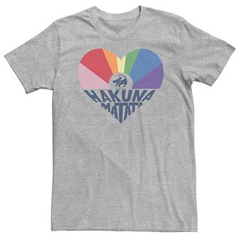 Big & Tall Disney Lion King Simba Hakuna Matata Heart Tee