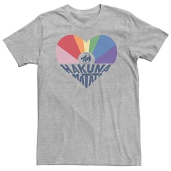 Big & Tall Disney Lion King Simba Hakuna Matata Heart Tee