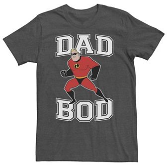 Disney / Pixar's The Incredibles Mr. Incredible Big & Tall Dad Bod Portrait Tee