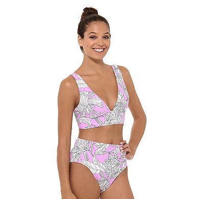 Women's Freshwater Banded Longline Bikini Top
