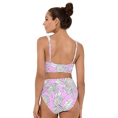 Women's Freshwater Banded Longline Bikini Top