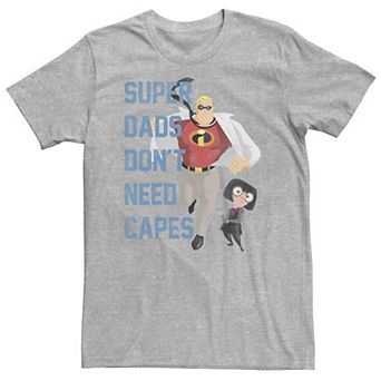 Big & Tall Disney / Pixar Incredibles Super Dads No Capes Tee