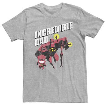Big & Tall Disney / Pixar Incredible Dad And Kids Tee