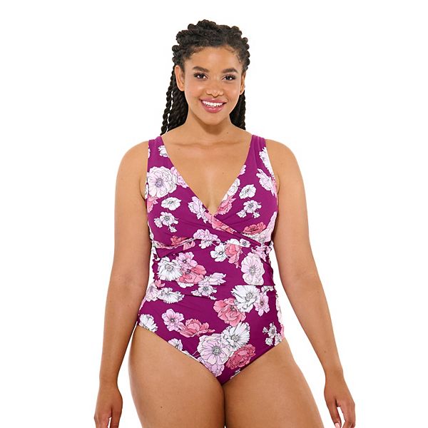 Kohls plus size one piece swimsuits on sale