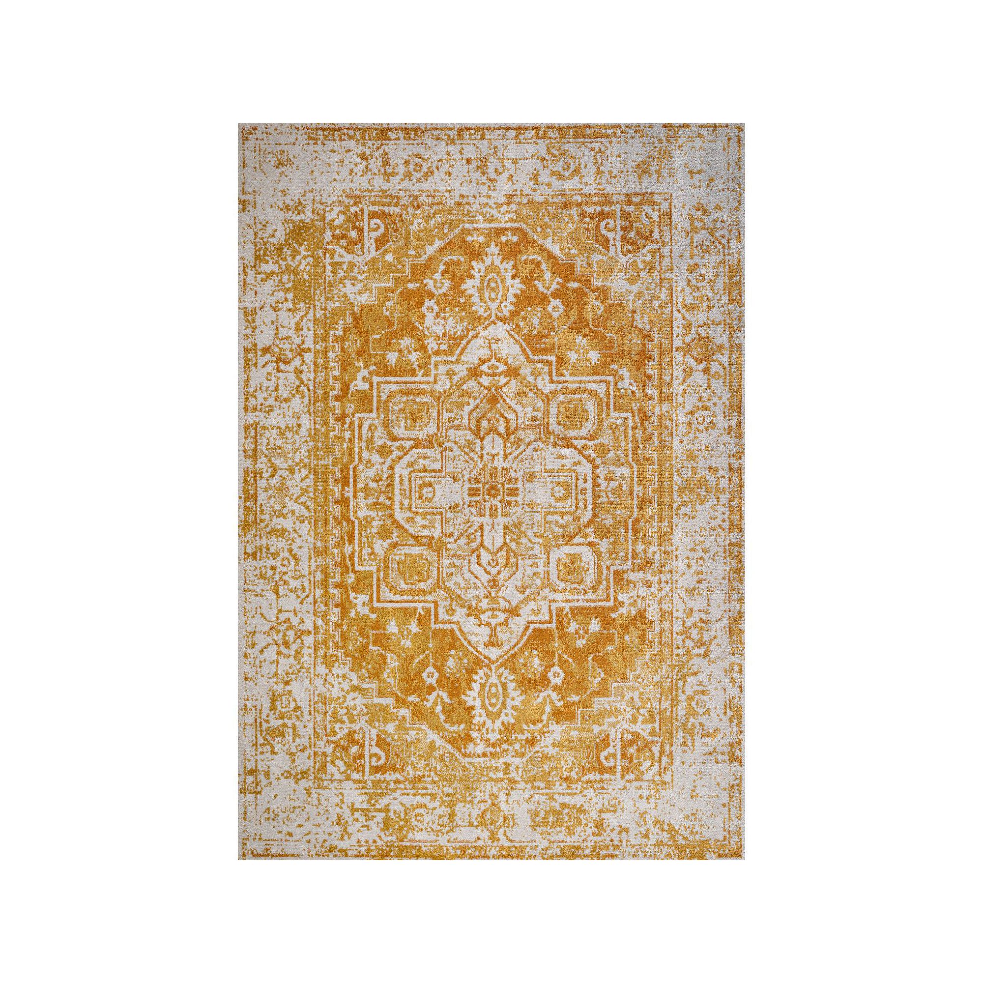 JONATHAN Y Audrey Bohemian Ornate Medallion Rug, Orange White