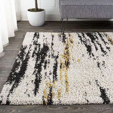 JONATHAN Y Nova Modern Bold Strie' Shag Rug