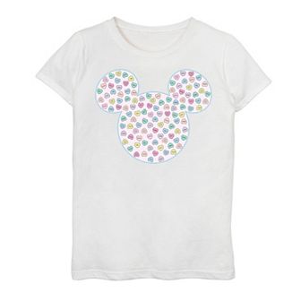 Disney's Mickey & Friends Girls 7-16 Candy Hearts Ear Fill Graphic Tee