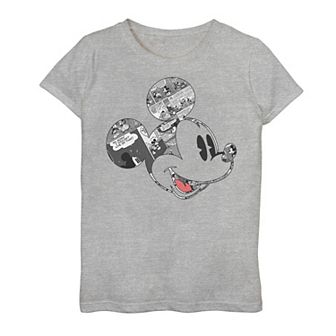 Girls 7-16 Disney Mickey And Friends Mickey Comic Fill Graphic Tee