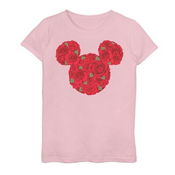 Disney's Mickey & Friends Girls 7-16 Valentine's Day Rose Mickey Graphic Tee