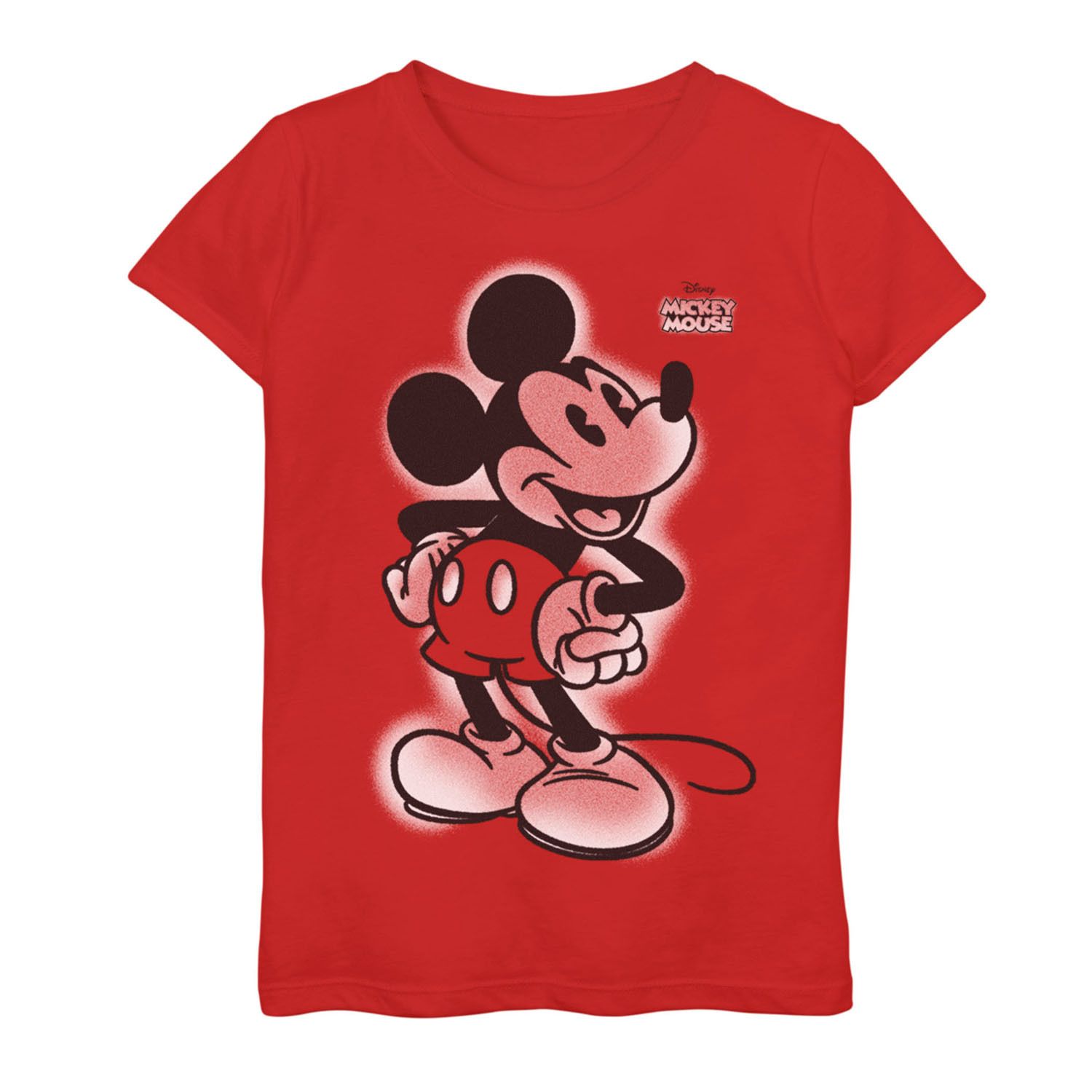 Image for Disney Girls 7-16 Mickey Mouse Smiling Vintage Portrait Graphic Tee at Kohl's.