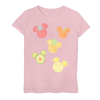 Disney's Mickey Mouse Girls 7-16 Fruit Head Collage Graphic Tee