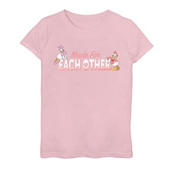 Disney's Donald & Daisy Girls 7-16 Valentine's Day Made For Each Other Graphic Tee