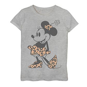 Girls 7-16 Disney Minnie Mouse Cheetah Print Outfit Graphic Tee
