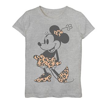 Girls 7-16 Disney Minnie Mouse Cheetah Print Outfit Graphic Tee