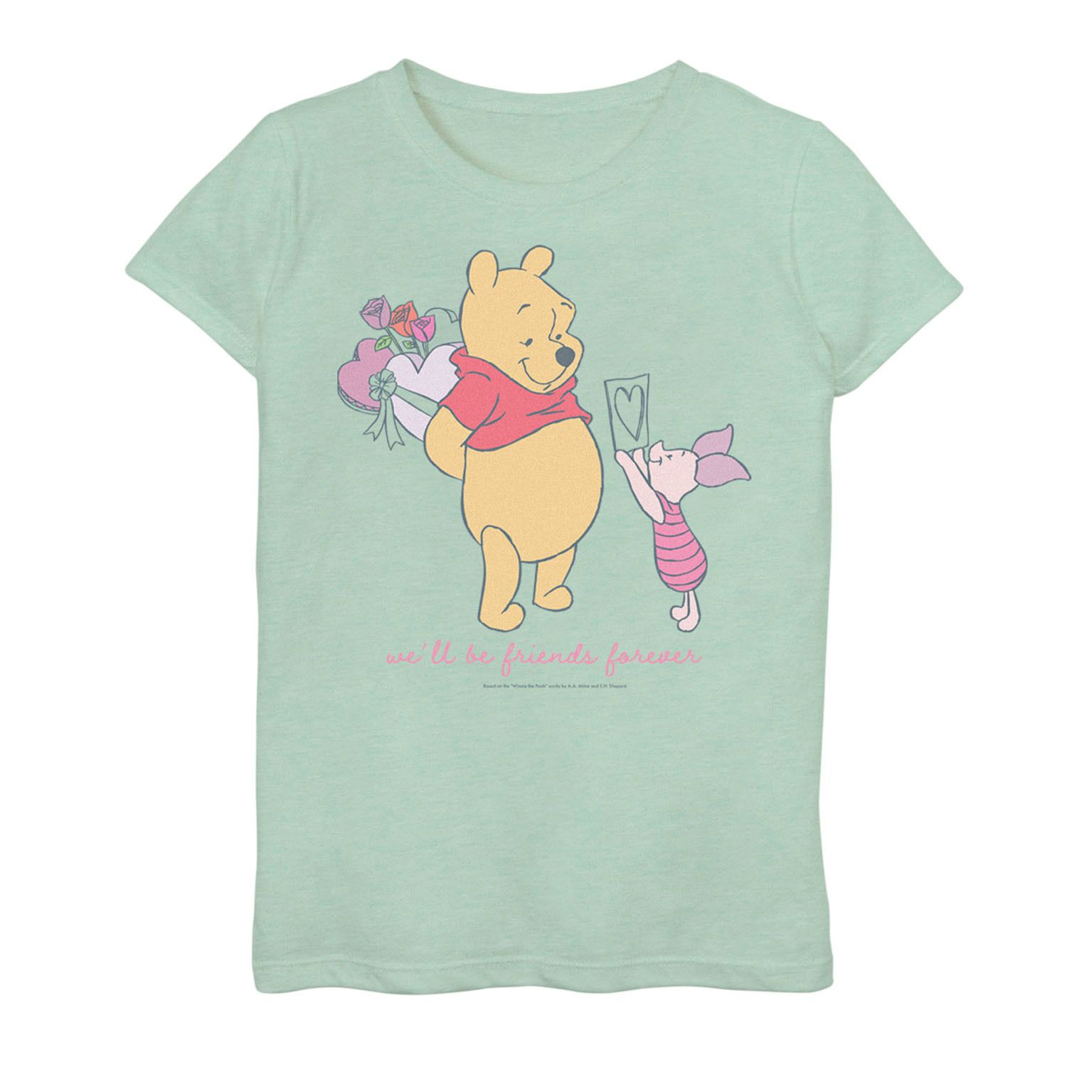 Image for Disney Girls 7-16 Winnie The Pooh Valentine's Day Friends Forever Graphic Tee at Kohl's.