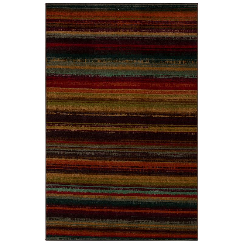 Mohawk Home New Wave Printed Boho Stripe Accent Rug  Multi  2FT 6  x 3FT 10